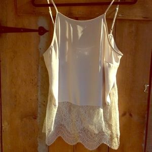 BCBGeneration Lace Accented Top